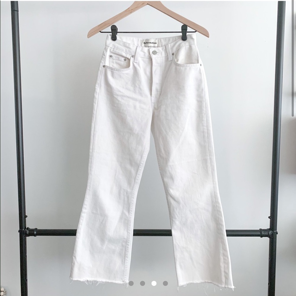White Reformation Fawcett Jeans